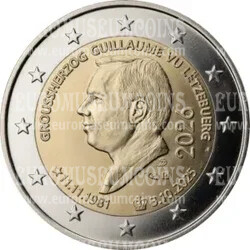Lussemburgo 2026  Ascesa al Trono Granduca Guillaume V 2 Euro commemorativo 