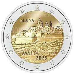 Malta 2025 Medina 2 euro commemorativi UNC da rotolino zecca