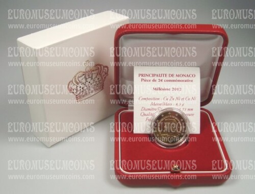 Monaco 2012 LUCIEN 2 Euro commemorativo Proof
