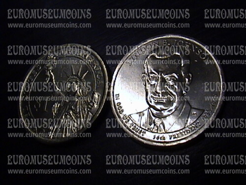 2015 Stati Uniti Lyndon B. Johnson zecca P dollaro Presidenti   