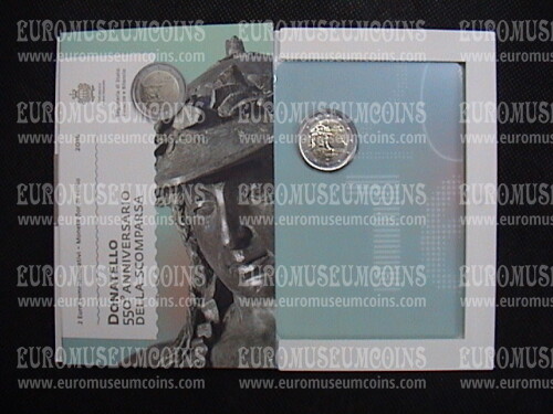 San Marino 2016 Donatello 2 euro commemorativo in folder ufficiale