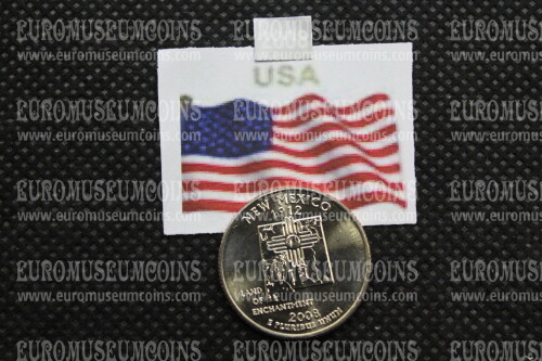2008 Stati Uniti New Mexico zecca D quarto di dollaro Stati