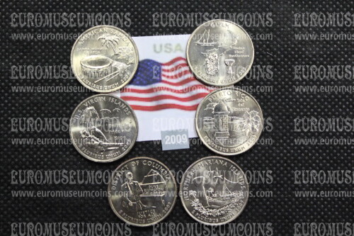 2009 Stati Uniti zecca D 6 quarti di dollaro Stati