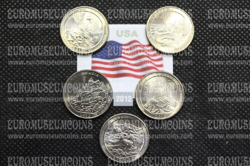 2012 Stati Uniti zecca D 5 quarti di dollaro Parchi