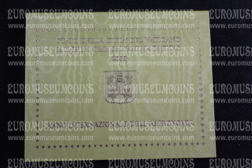 Vaticano 2009 Anno dell' Astronomia 2 euro FDC in folder ufficiale