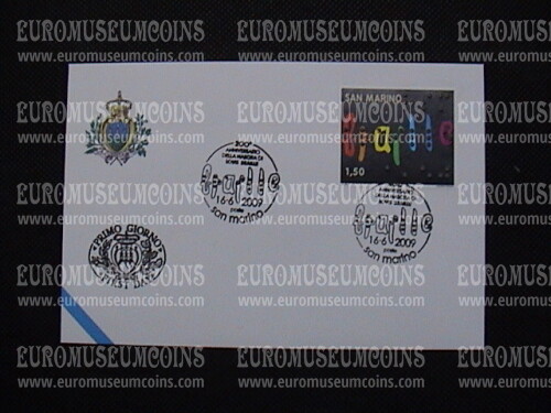2009 FDC Braille San Marino
