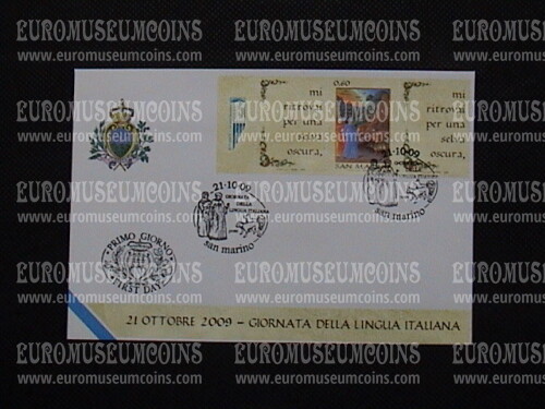 2009 FDC Lingua Italiana San Marino