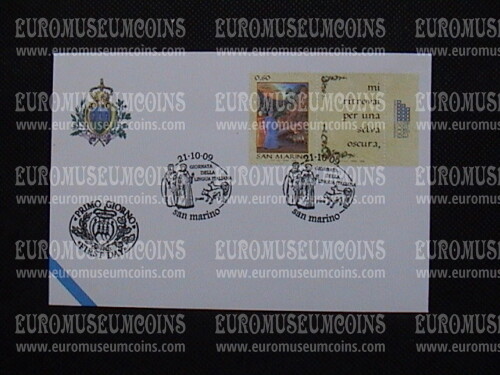 2009 FDC Lingua Italiana San Marino