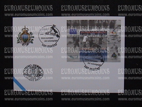 2011 FDC Anno Europeo del Volontariato BF San Marino