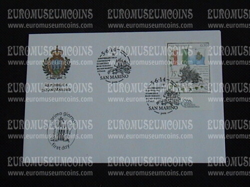 2014 FDC Convenzione con l'Italia San Marino