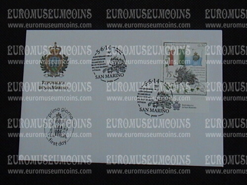 2014 FDC Convenzione con l'Italia San Marino