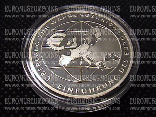 2002 Germania Introduzione Euro 10 Euro Proof in argento zecca F