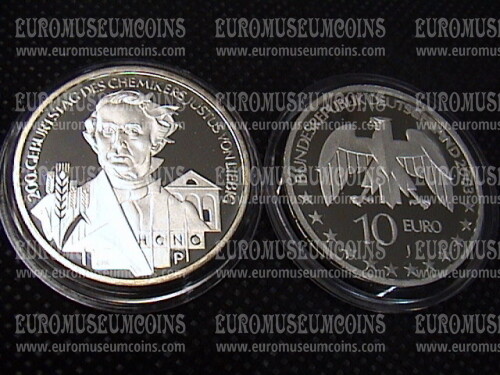 2003 Germania Liebig 10 Euro Proof in argento zecca J