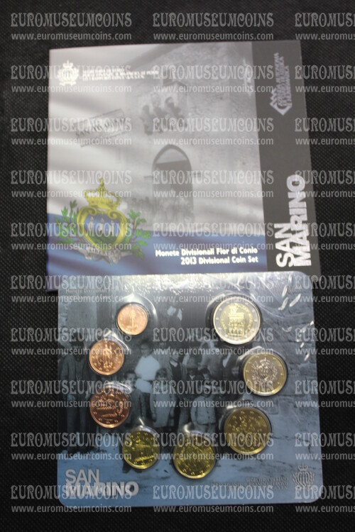 2013 San Marino divisionale FDC 8 monete in confezione ufficiale