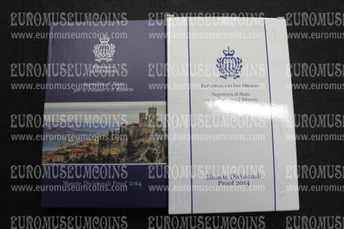 2014 San Marino divisionale PROOF con 2 Euro commemorativo BRAMANTE