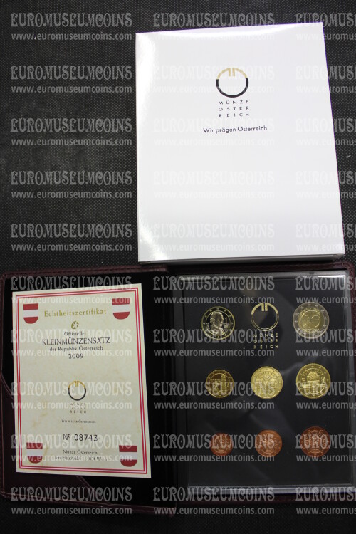 2009 Austria divisionale PROOF  in confezione ufficiale