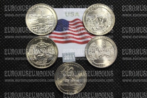 2011 USA quarti di $ parchi monete UNC