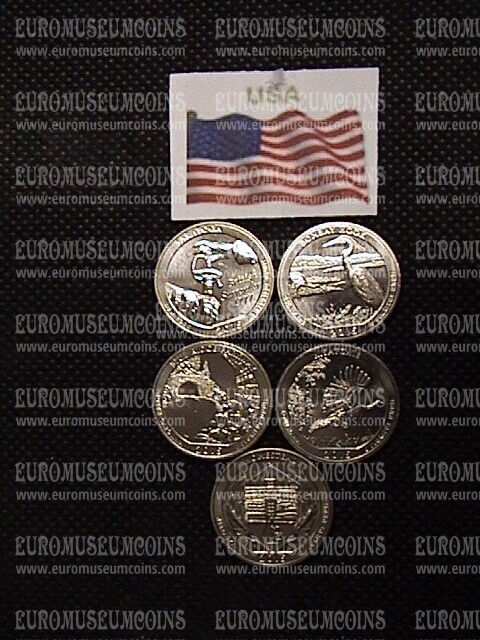 2015 USA quarti di $ parchi monete UNC