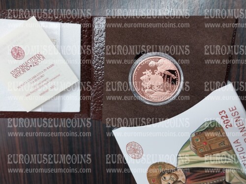 2023 Vaticano 20 euro in rame Pontificia Università Lateranense proof