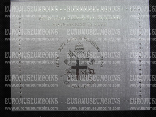 2003 Vaticano divisionale FDC in folder originale ufficiale