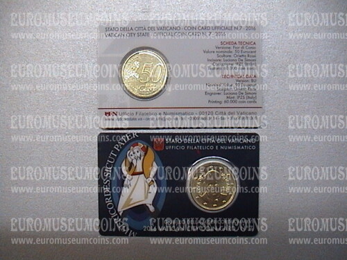 2016 Vaticano Giubileo 50 centesimi di euro in coincard n° 7