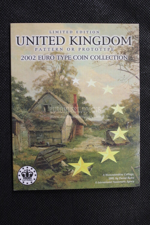 2002 United Kingdom serie prova euro coins