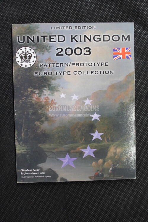 2003 United Kingdom serie prova euro coins