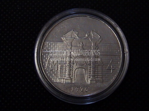 1976 Malta 4 Pounds in argento