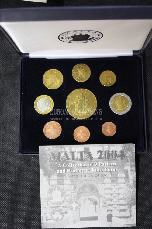 2004 Malta serie prova euro coins  