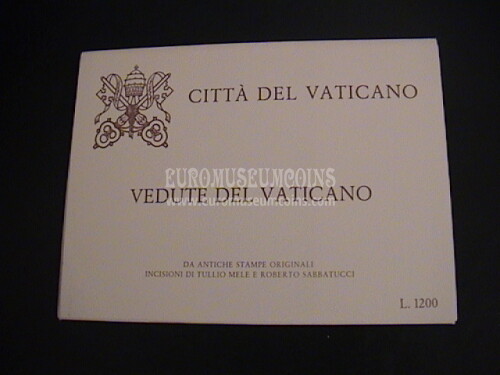 1982 4 Cartoline da Lire 300 con le Vedute del Vaticano