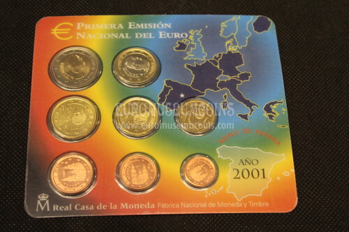 2001 Spagna divisionale FDC in confezione ufficiale