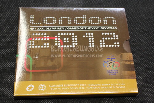 2012 Slovacchia divisionale FDC Olimpiadi Londra in confezione ufficiale