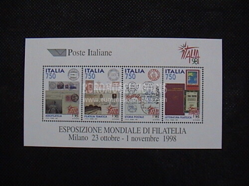1997 Italia Foglietto BF19 Esposizione Filatelica