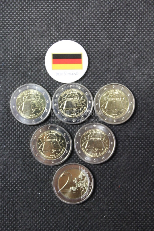 Germania 2007 Trattati di Roma 2 Euro commemorativo 5 zecche