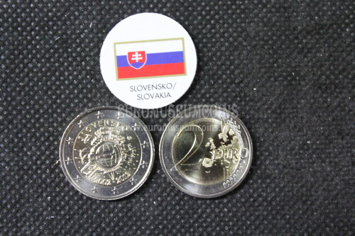 Slovacchia 2012 Decennale TYE 2 Euro commemorativo