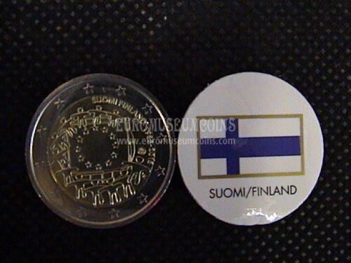 Finlandia 2015 Bandiera U.E. 2 Euro commemorativo
