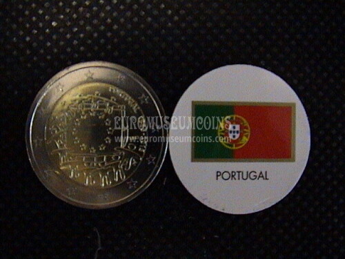 Portogallo 2015 Bandiera U.E. 2 Euro commemorativo