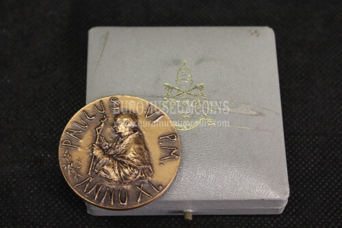 1973 Vaticano medaglia Paolo VI in bronzo