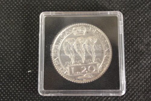 1931 San Marino 20 Lire in argento