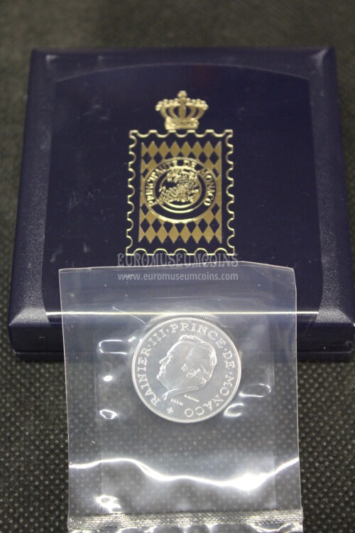 1974 Monaco 10 Franchi Ranieri III in argento Prova Essai