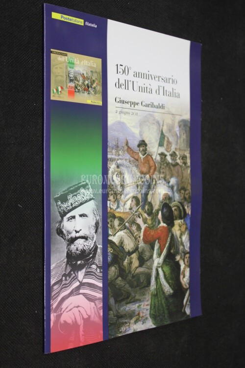 2011 Italia Folder 150° Unità D'Italia Giuseppe Garibaldi
