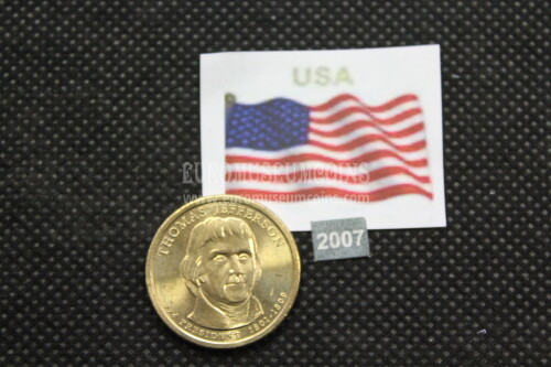 2007 Stati Uniti Thomas Jefferson zecca D dollaro Presidenti