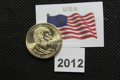2012 Stati Uniti Chester Arthur zecca P dollaro Presidenti