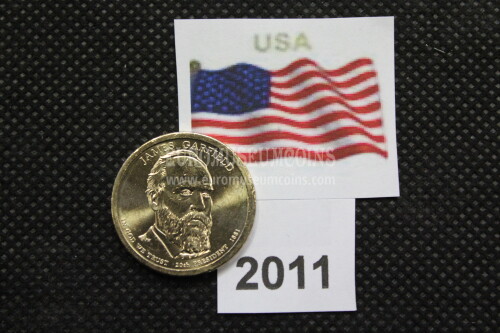 2011 Stati Uniti James Garfield zecca D dollaro Presidenti   