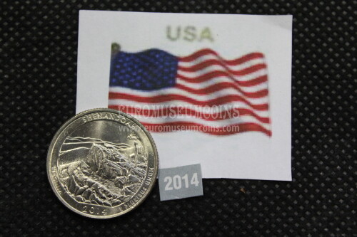 2014 Stati Uniti Shenandoah zecca P quarto di dollaro Parchi