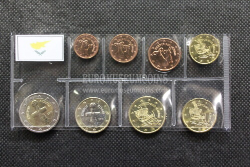 2010 Cipro serie 8 monete Euro in blister