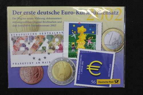 2002 Serie Posta Germania serie Euro con francobolli