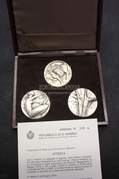 1979 San Marino Riforma Agraria medaglie in argento