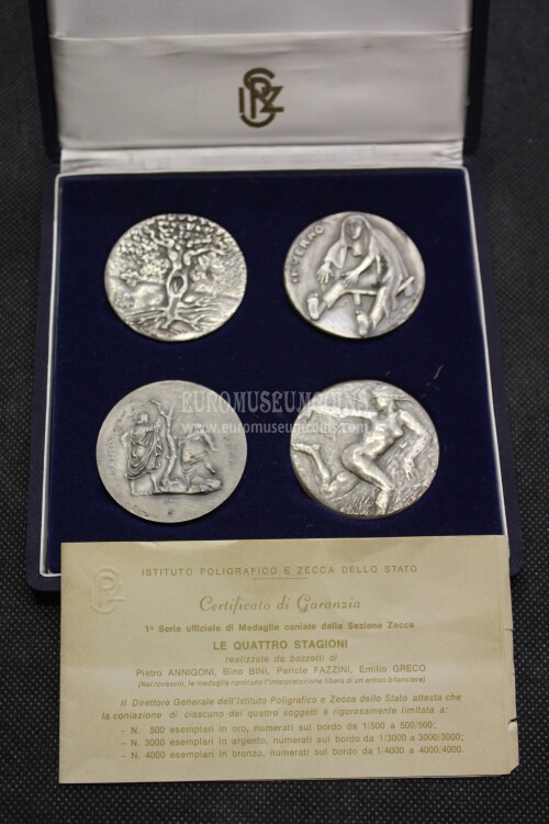 1979 Italia Le Quattro Stagioni medaglie in argento