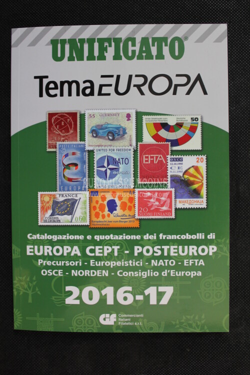 2016 - 2017 Catalogo Unificato Tema Europa francobolli